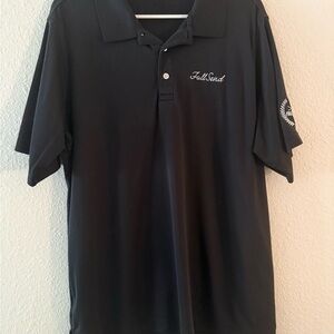 Full Send Golf Polo Tee Black Large